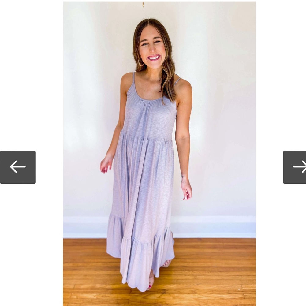 Z-Supply Lido Slub Midi Dress in Lavender Ash